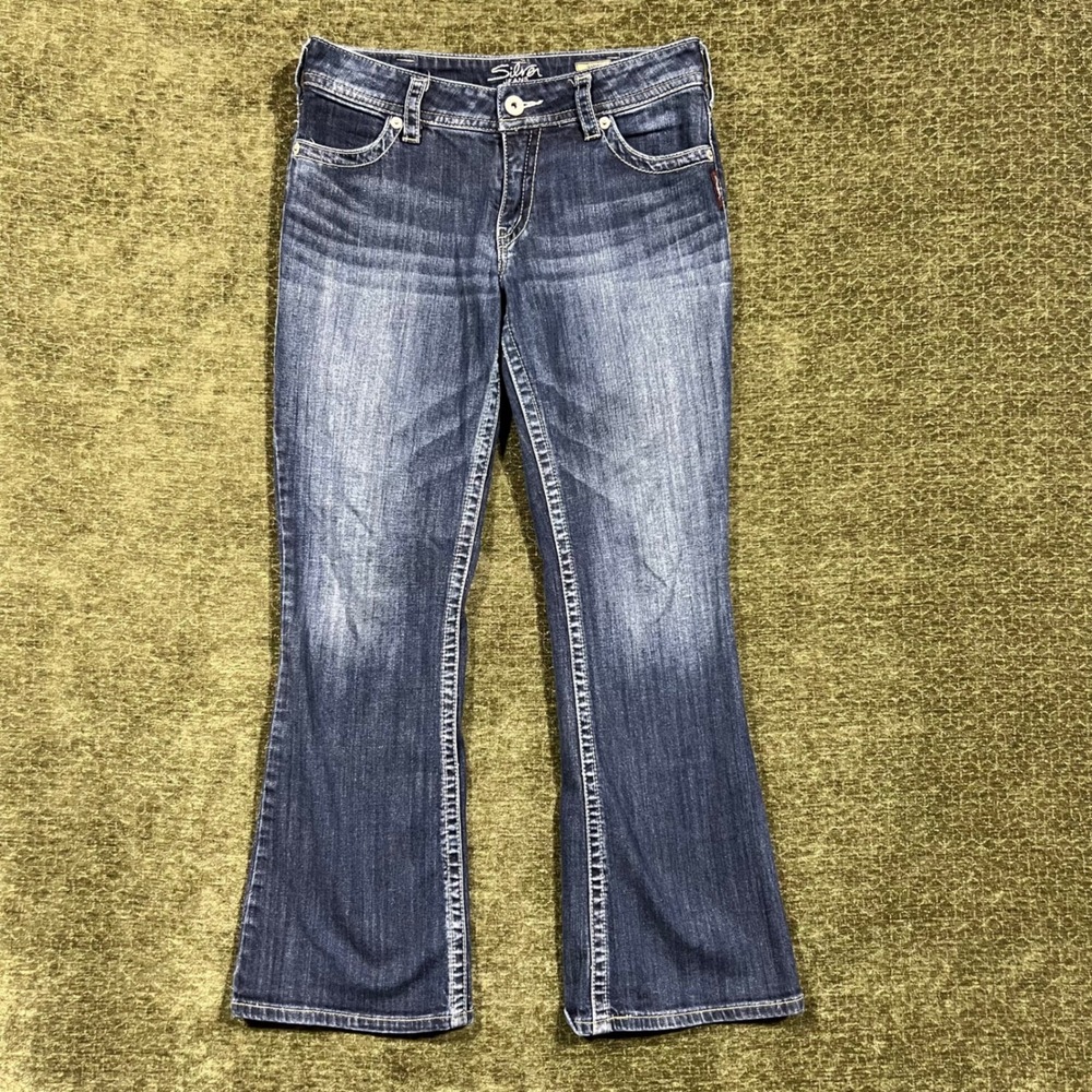 Silver Jeans Suki Bootcut Jeans Womens 31x30 Dark Wash Stretch Denim L6SDA445